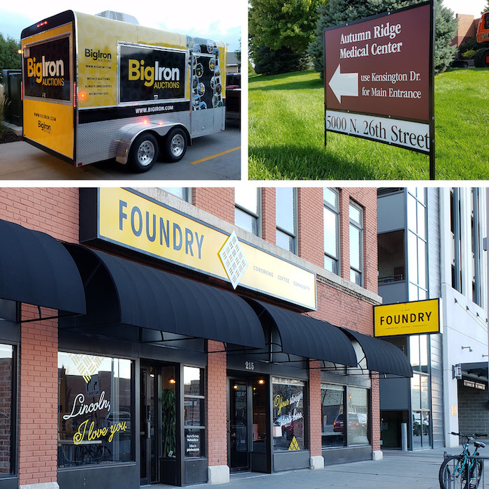 examples of signage for small and medium sized businesses