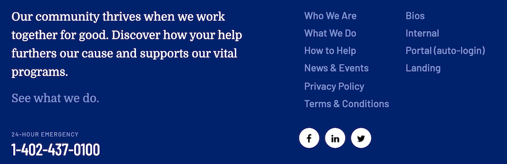 domestic violence organizations can help keep their constituents safe by leaving their address out of the website footer