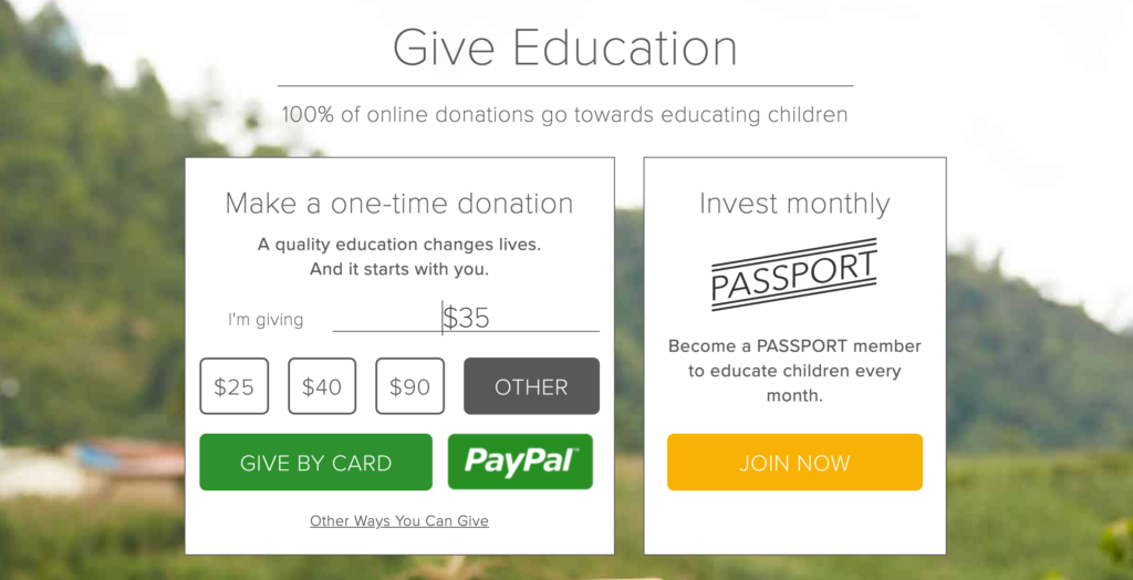 pencils of promise donation page