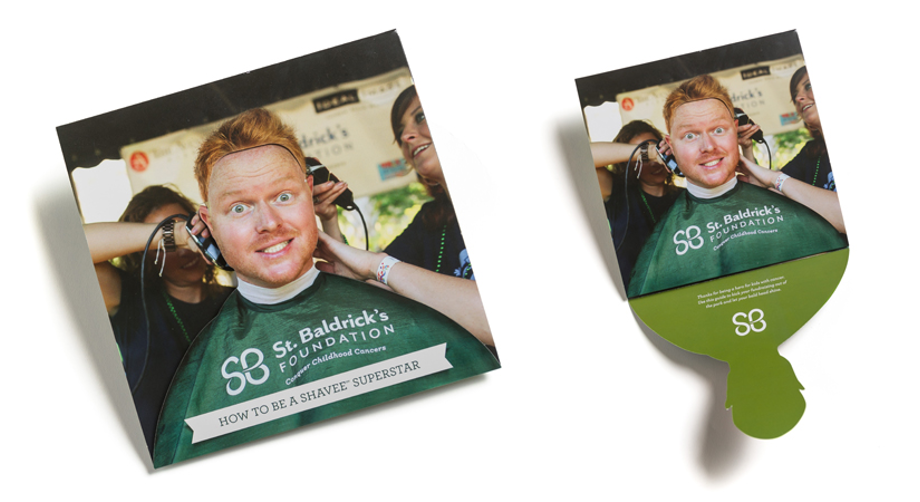 St. Baldrick's dimensional direct mailer