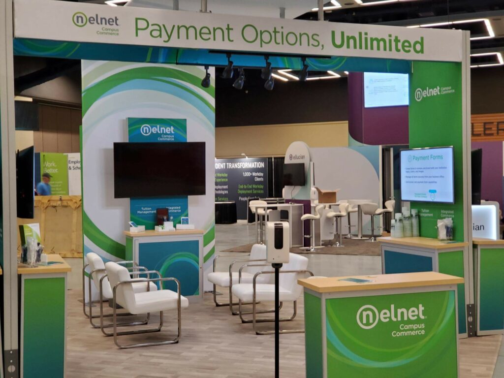 Nelnet's trade show booth refresh