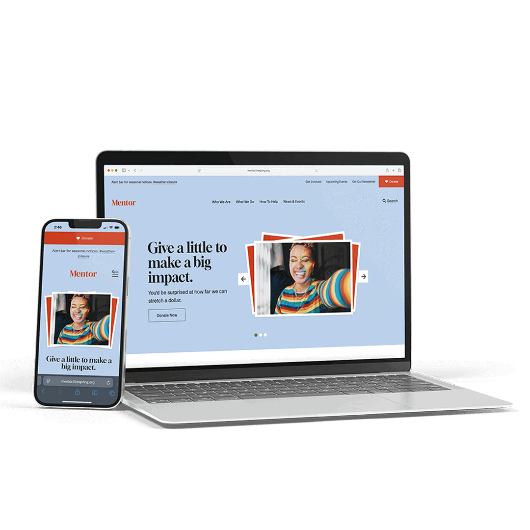 Minimalist Website Launch Computer Mockup Instagram Post (4) Mentor - Firespring Website Theme